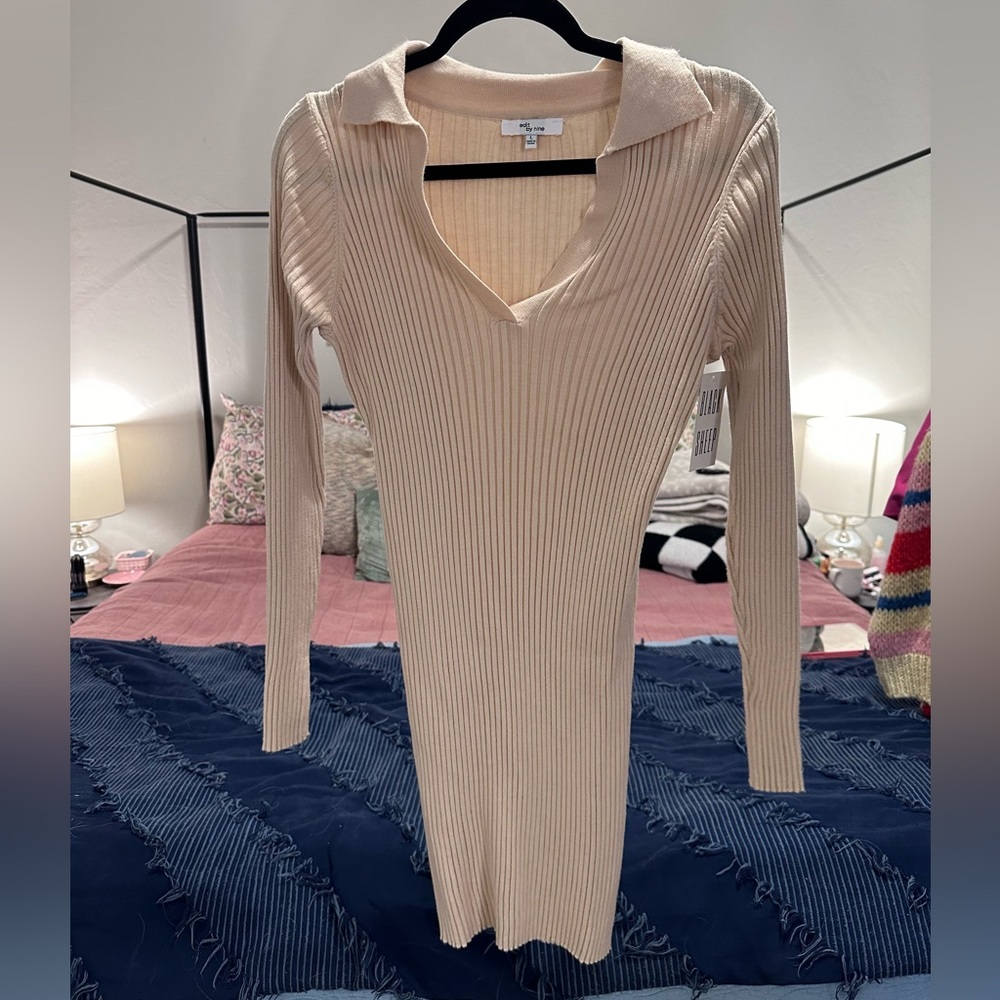 Collared Sweater Dress